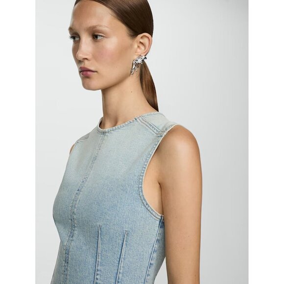 Kim Silver-Tone Asymmetrical Butterfly Earrings - Stainless Steel Earrings - Picture 4 of 10